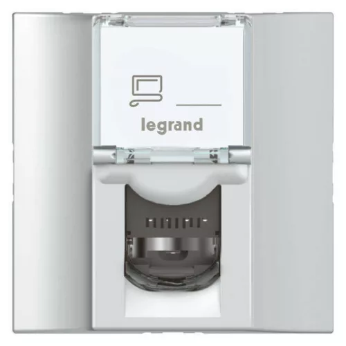 Legrand Program Mosaic 078629 csatlakozóaljzat, IP20, alumínium, süllyesztett