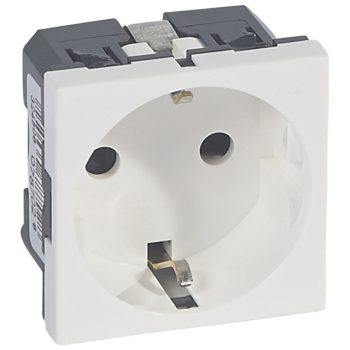   Legrand 078702 Program Mosaic 2P+F csatlakozóaljzat, antimikrobiális, fehér ( Legrand 078702 )