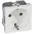 Legrand Program Mosaic 078702 földelt dugalj 2P+F, 16 A, IP41, fehér