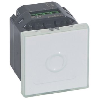   Legrand 078709 Program Mosaic érintős nyomó nullával, 2 modul, fehér, antimikrobiális ( Legrand 078709 )