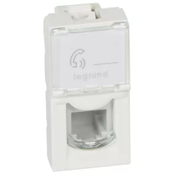 Legrand Program Mosaic 078730 RJ11 telefonaljzat, IP20, fehér