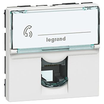   Legrand 078732 Program Mosaic RJ12 aljzat 2m, fehér ( Legrand 078732 )