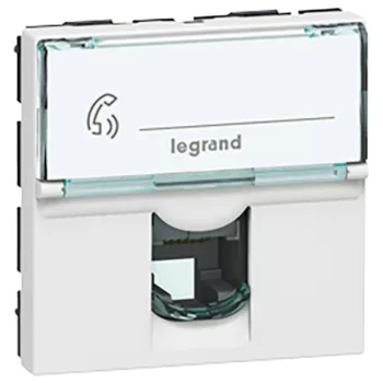 Legrand Program Mosaic 078732 RJ11 telefonaljzat, IP20, fehér