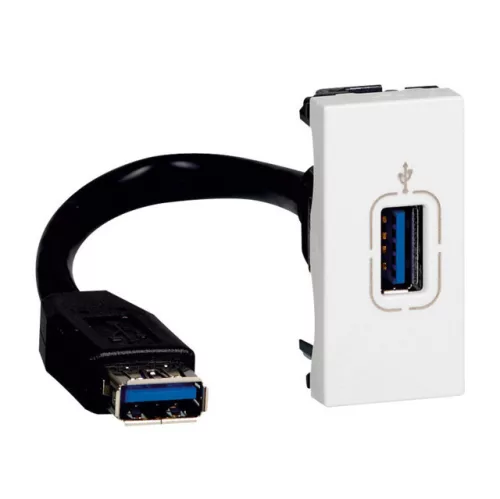 Legrand Program Mosaic 078746 USB töltőaljzat, IP40, fehér, süllyesztett