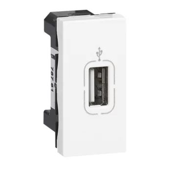 Legrand Program Mosaic 078761 USB csatlakozóaljzat, IP40, fehér, süllyesztett