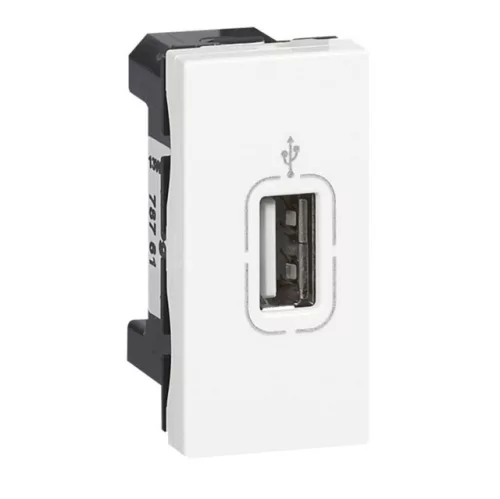 Legrand Program Mosaic 078761 USB csatlakozóaljzat, IP40, fehér, süllyesztett