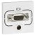 Legrand 078774 Program Mosaic HD15 bemenet, csavaros bekötésű + 3,5 mm audió Jack bemenet, 2 modulos ( Legrand 078774 )