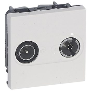   Legrand 078783 Program Mosaic TV-RD aljzat végzáró 1,5dB, 2m, fehér ( Legrand 078783 )