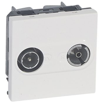   Legrand 078788 Program Mosaic TV-RD aljzat végzáró 10dB, 2m, fehér ( Legrand 078788 )