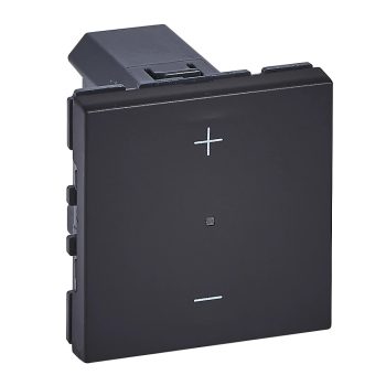   Legrand 079108LA Program Mosaic nyomógombos fényerőszabályzó 150W, 3 vezetékes, fekete (Legrand 079108LA)