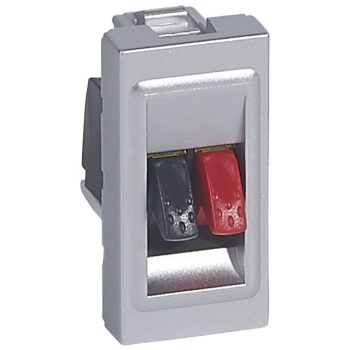   Legrand 079250 Program Mosaic hifi aljzat, 2 kivezetés, 1 modulos, alumínium ( Legrand 079250 )