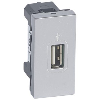   Legrand 079284 Program Mosaic USB bemenet, 1m, alumínium ( Legrand 079284 )