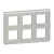 Legrand Program Mosaic 079332L 2x3x2 modulos keret