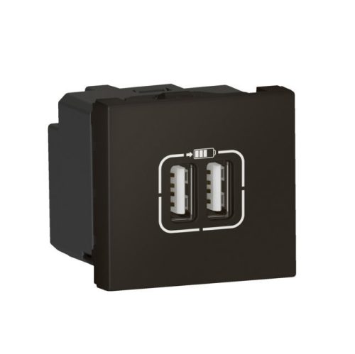 Legrand 079384 Program Mosaic kettős USB csatlakozóaljzat, 5V 2,4A 2 modul ( Legrand 079384 )