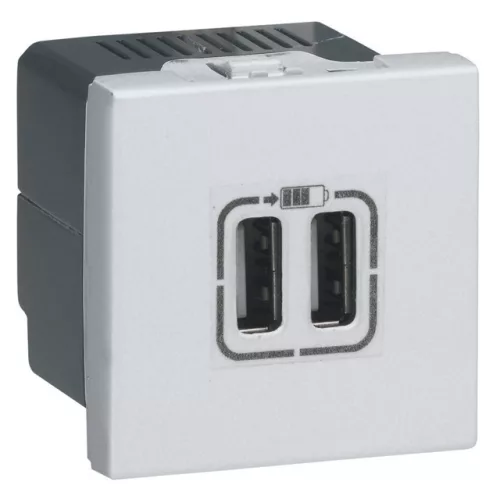 Legrand Program Mosaic 079394 USB töltőaljzat, IP40, süllyesztett