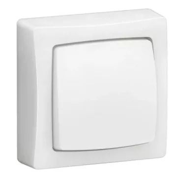 Legrand Oteo 086001L váltókapcsoló (106), egypólusú kapcsoló vagy nyomó kerettel 10 A
