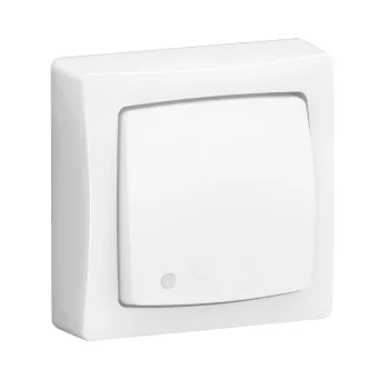 Legrand Oteo 086017L váltókapcsoló, egypólusú kapcsoló vagy nyomó (N101) fényjelzőssé tehető, kerettel 10 A