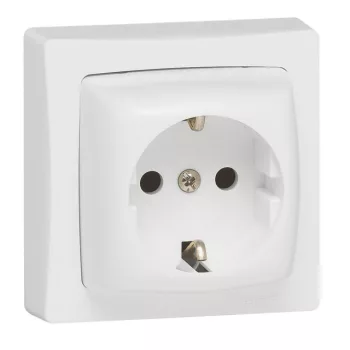   Legrand 086029 Oteo 2P+F csatlakozóaljzat, 16 A - 250 V~, fehér RAL 9010 ( Legrand 086029 )