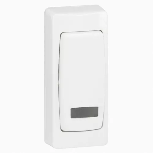 Legrand Oteo 086087 egypólusú kapcsoló (101), 10 A, IP20, fehér, falon kívüli