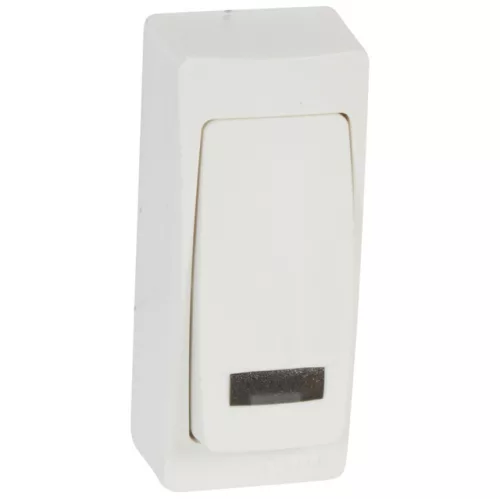 Legrand Oteo 086088 egypólusú nyomó (N101), 6 A, IP31, fehér, falon kívüli