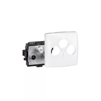 Legrand Oteo 086142 TV-R-SAT aljzat, IP20, fehér, falon kívüli