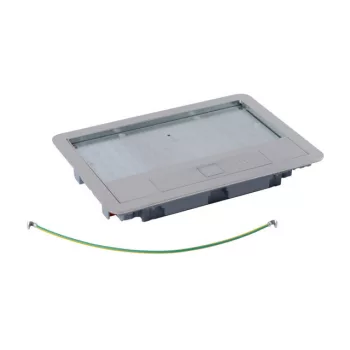   Legrand 088003 Rozsdamentes acél fedél 8/12 modulos standard padlódobozhoz, max. 8mm burkolattal ( Legrand 088003 )