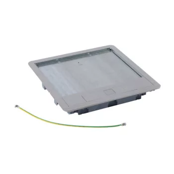   Legrand 088005 Rozsdamentes acél fedél 16/24 modulos standard padlódobozhoz, max. 8mm burkolattal ( Legrand 088005 )