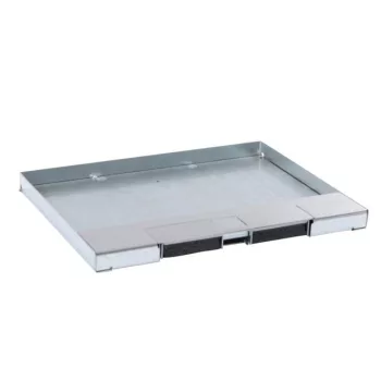   Legrand 088104 Rozsdamentes acél fedél 12/18 modulos perem nélküli padlódobozhoz, max. 15mm burkolattal ( Legrand 088104 )