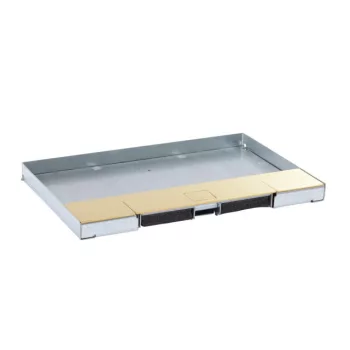   Legrand 088106 Sárgaréz fedél 8/12 modulos perem nélküli padlódobozhoz, max. 15mm burkolattal ( Legrand 088106 )