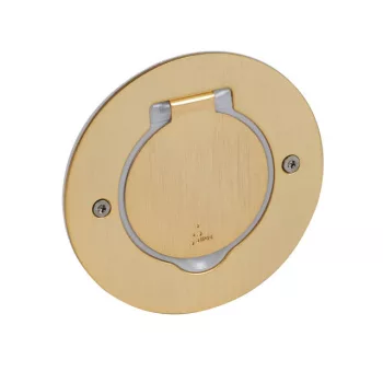   Legrand 089711 Mini kerek padlódoboz csatlakozóaljzathoz, csiszolt aranyszínű ( Legrand 089711 )