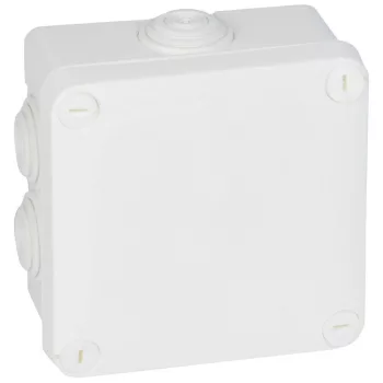   Legrand Plexo 55 92023 négyzet alakú szerelődoboz 105×105×55 mm, 7 bemenet, fehér, falon kívüli, Legrand 92023