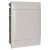 Legrand 135142 Practibox S műanyag kiselosztó 24 modul, 2 sor, Teli ajtóval, IP40, téglafalba süllyesztett, PE és N sínnel, méret : 385x328x103 mm