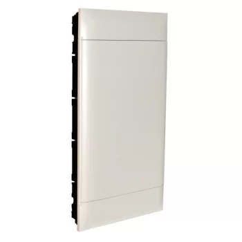   Legrand 137149 Practibox S műanyag kiselosztó 72 modul, 4 sor, Teli ajtóval, IP40, téglafalba süllyesztett, PE és N sínnel, méret : 765x436x103 mm