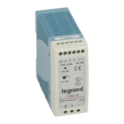 Legrand 146602 tápegység 40W 100-240/12V= kapcsolóüzemű stabilizált ( Legrand 146602 )