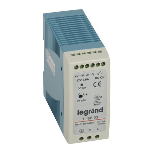 Legrand 146603 tápegység 60W 100-240/12V= kapcsolóüzemű stabilizált ( Legrand 146603 )