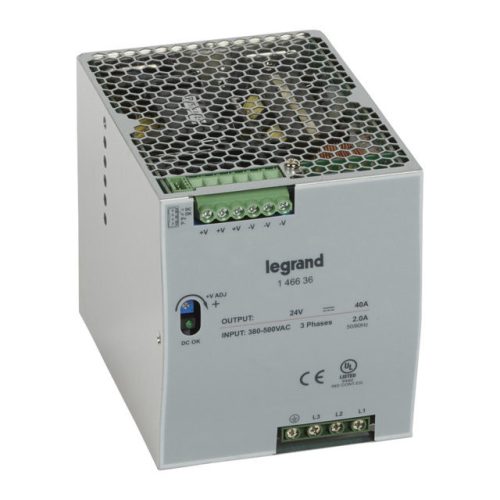 Legrand 146636 tápegység 960W 3x380-500/24V= kapcsolóüzemű stabilizált ( Legrand 146636 )