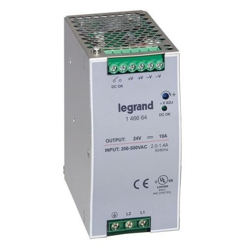 Legrand 146664 tápegység 240W 200-500/24V= kapcsolóüzemű stabilizált ( Legrand 146664 )