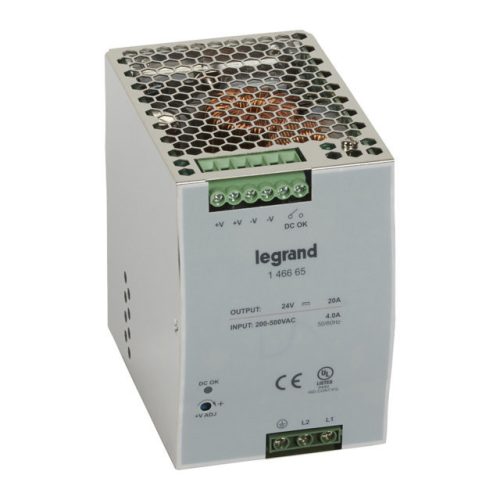 Legrand 146665 tápegység 480W 200-500/24V= kapcsolóüzemű stabilizált ( Legrand 146665 )