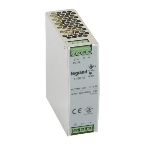 Legrand 146682 tápegység 120W 200-500/48V= kapcsolóüzemű stabilizált ( Legrand 146682 )