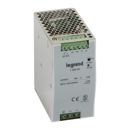 Legrand 146683 tápegység 240W 200-500/48V= kapcsolóüzemű stabilizált ( Legrand 146683 )