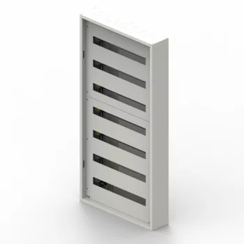   Legrand 337207 XL3 S 160 fém elosztószekrény 168 modul, 7 sor, ajtó nélkül, falon kívüli, IP30 (IP40 ajtóval), méret 1190x595x135mm
