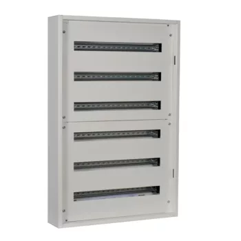   Legrand 337216 XL3 S 160 fém elosztószekrény 216 modul, 6 sor, ajtó nélkül, falon kívüli, IP30 (IP40 ajtóval), méret 1040x810x135mm