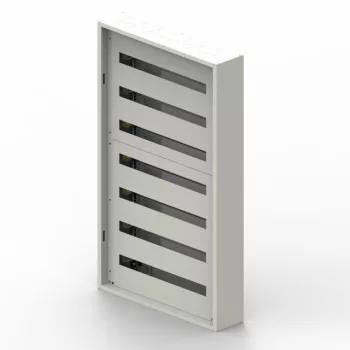   Legrand 337217 XL3 S 160 fém elosztószekrény 252 modul, 7 sor, ajtó nélkül, falon kívüli, IP30 (IP40 ajtóval), méret 1190x810x135mm
