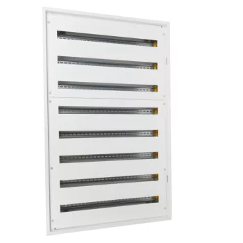   Legrand 337218 XL3 S 160 fém elosztószekrény 288 modul, 8 sor, ajtó nélkül, falon kívüli, IP30 (IP40 ajtóval), méret 1340x810x135mm
