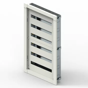   Legrand 337236 XL3 S 160 fém elosztószekrény 216 modul, 6 sor, ajtó nélkül, süllyesztett, IP30 (IP40 ajtóval), méret 1112x883x137,5mm