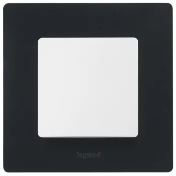 Legrand Niloé 397051 egyes keret, IP20, ónix fekete