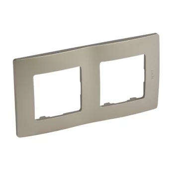 Legrand Niloé 397062 kettes keret, IP20, pezsgő