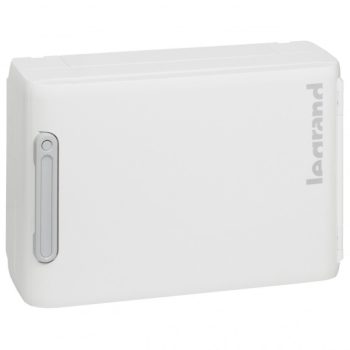   Legrand 401676 XL3 125 műanyag elosztószekrény 18 modul, 1 sor, ajtó nélkül, falon kívüli, IP30 (IP40 ajtóval), méret 300x450x128,2mm (150mm mély ajtóval)