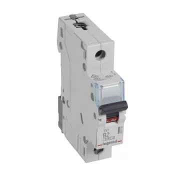   Legrand 403350 TX3 Kismegszakító. 1P, 2A, B karakterisztika, 6kA