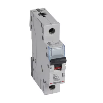   Legrand 403358 TX3 Kismegszakító. 1P, 20A, B karakterisztika, 6kA